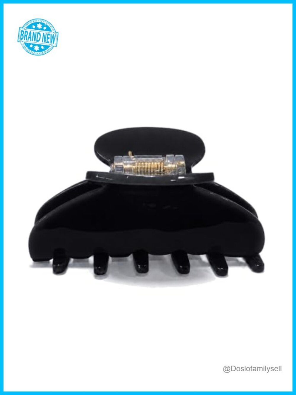 Small Acetate Claw Clip Secure Grip 2.95 in